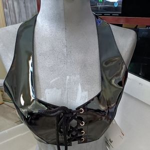 Beyond the propose leather halter top